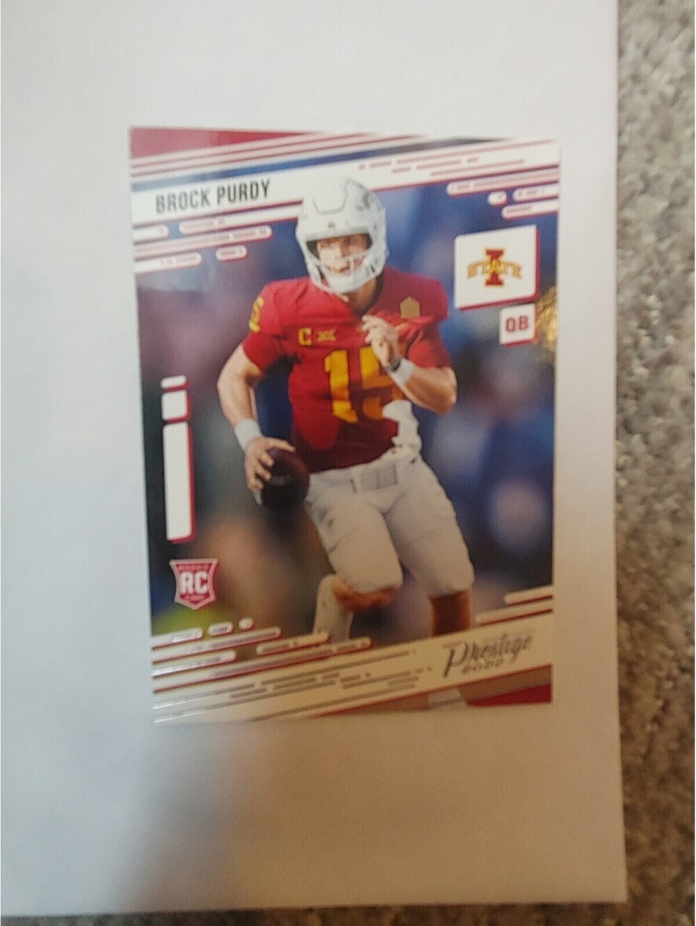 2022 Panini Chronicles Draft Picks Prestige Brock Purdy #25 Iowa State Cyclones